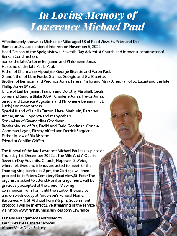 Lawrence Paul Obituary